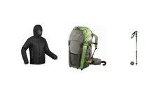 Combo-15| Mens Down Jacket| 60 Litre Bag | Pole